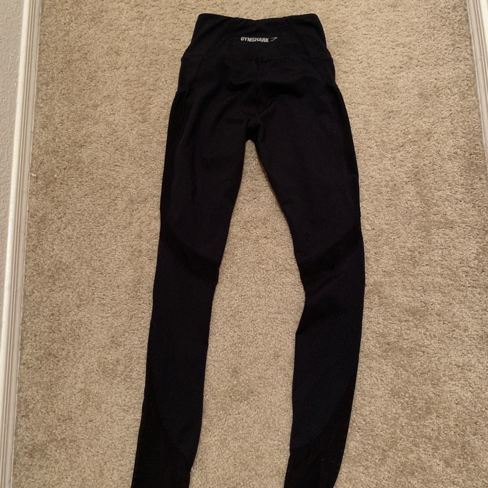 Gym shark black/mesh leggings xs